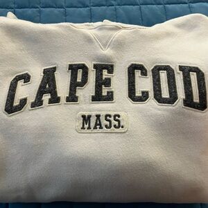 Cape Cod Mass. Hoodie sweatshirt women’s medium white and classic black logo
